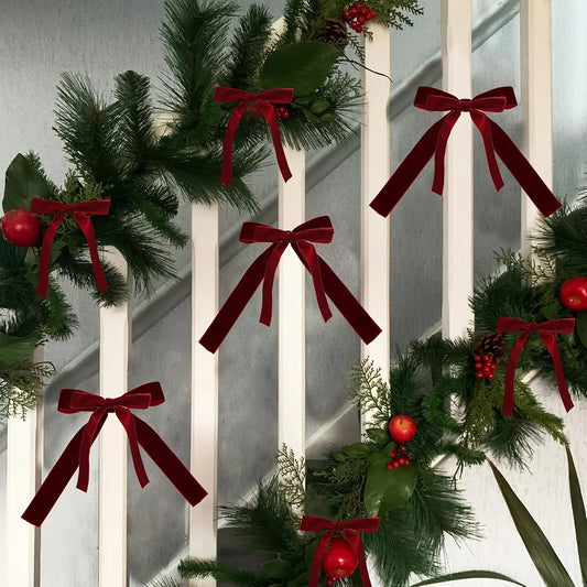 Burgundy Velvet Bows