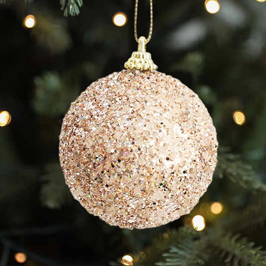 Champagne Glitter Baubles