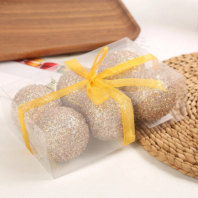 Champagne Glitter Baubles