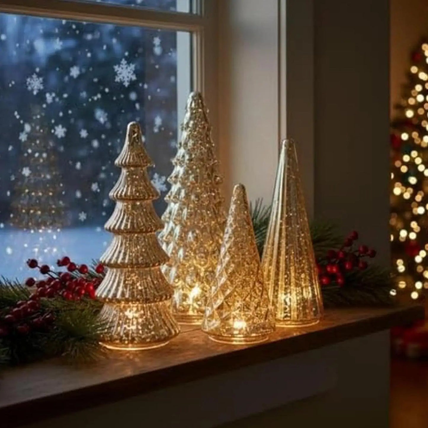 LED Glow Christmas Trees
