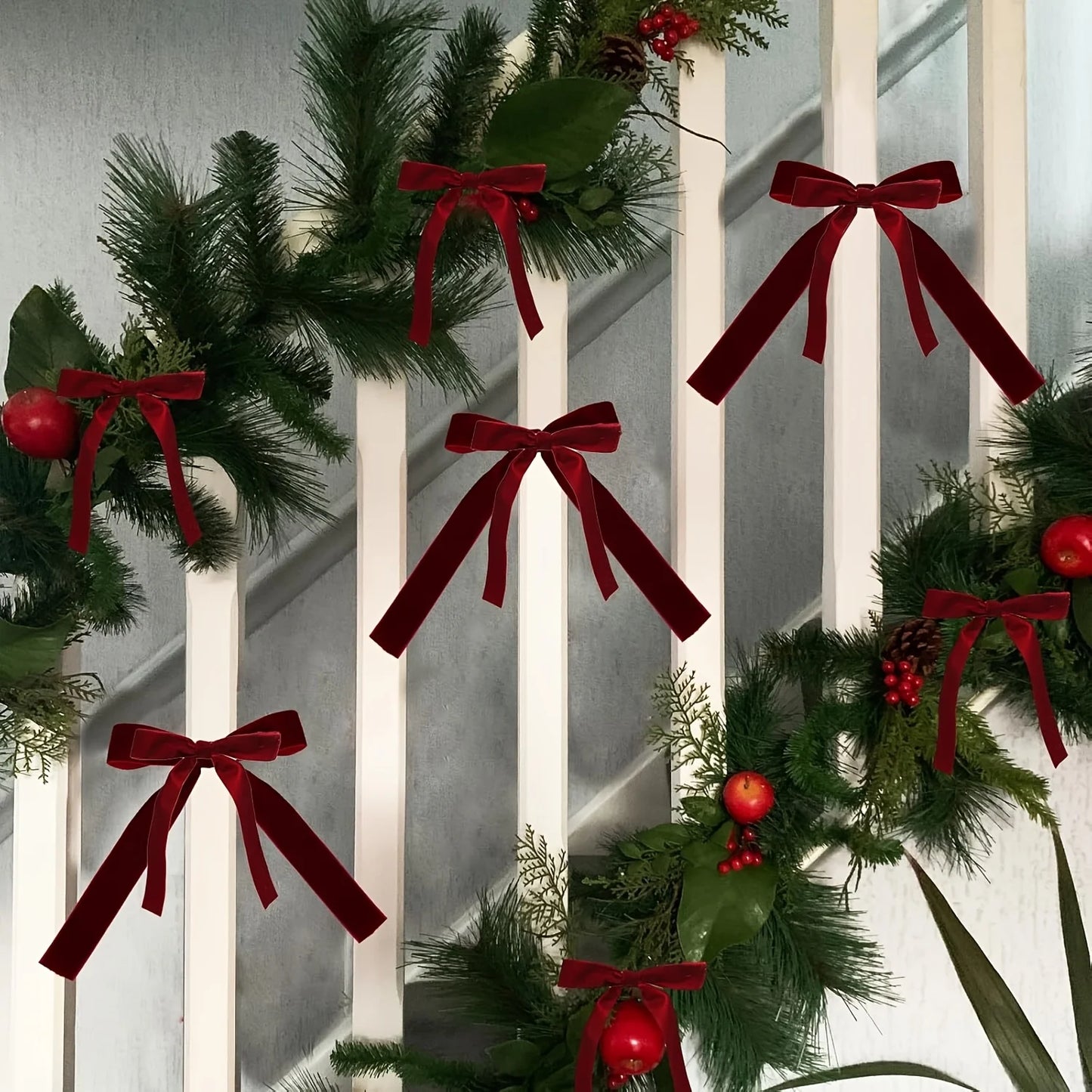 Burgundy Velvet Bows